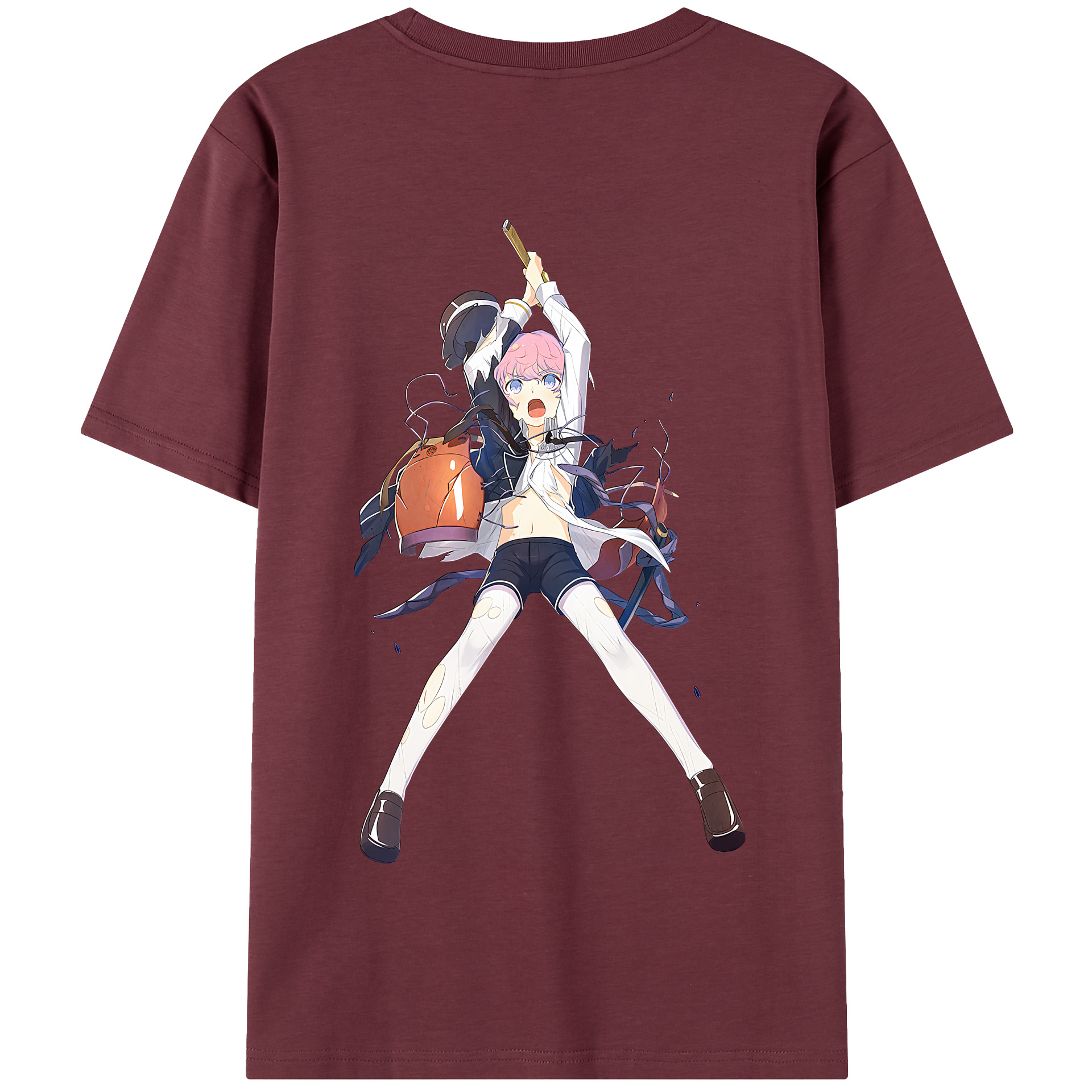 （画像用） 刀剣乱舞 Touken Ranbu 綿100％半袖Tシャツ（背面プリント）